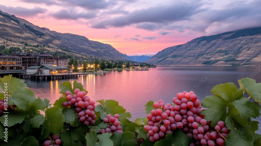 Okanagan Valley Vineyard Sunset Lakeside Resort Okanagan Valley Vineyard Sunset Lakeside Resort