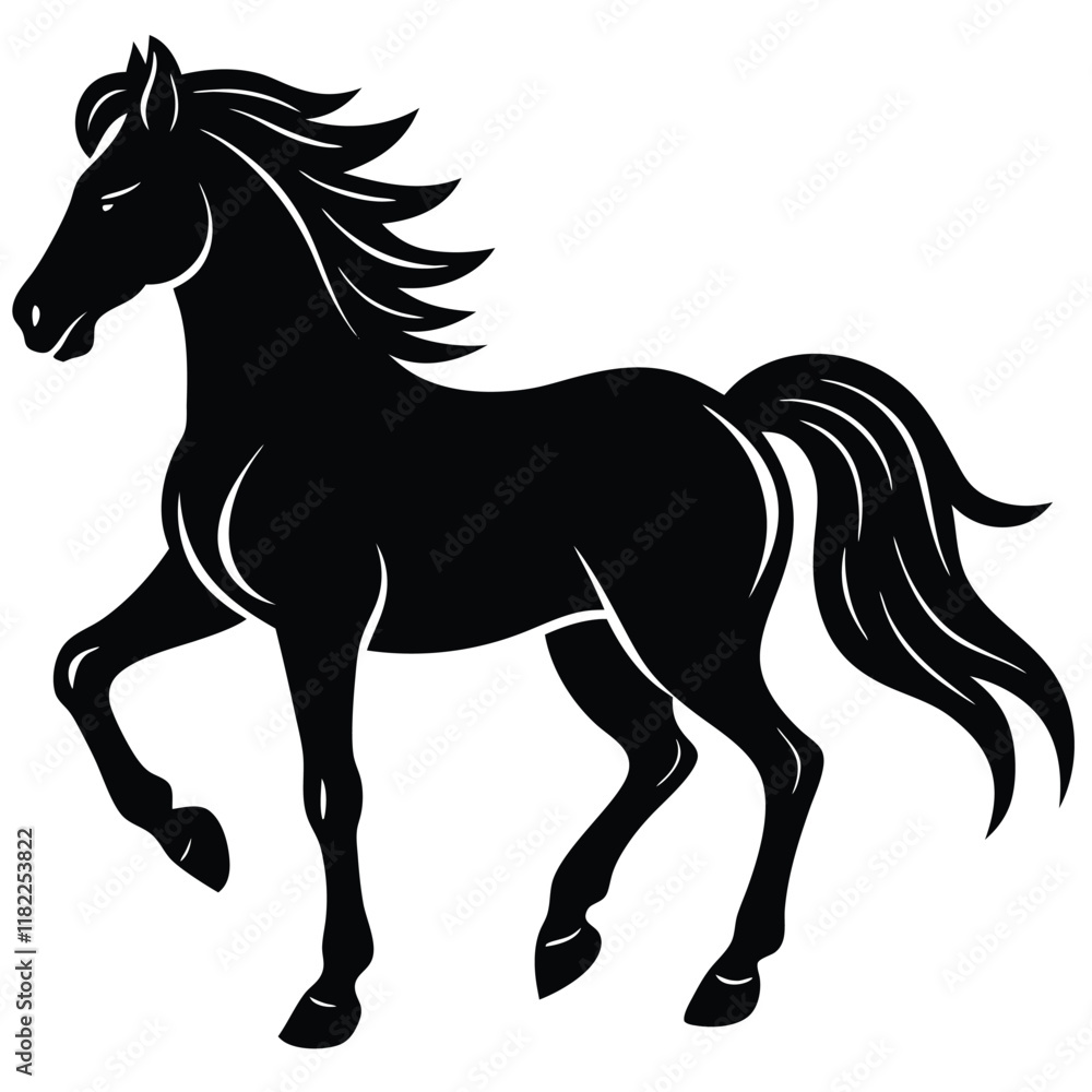 Obraz premium horse cowboy silhouette mammal animal 