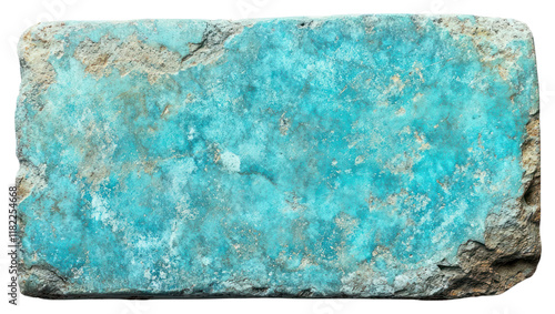 PNG Ancient Roman rectangular stone tablet turquoise mineral accessories. photo