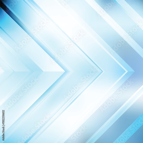 Abstract Light Blue Arrow Background Template