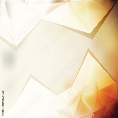 Abstract Light Brown Polygonal Triangular Background Template