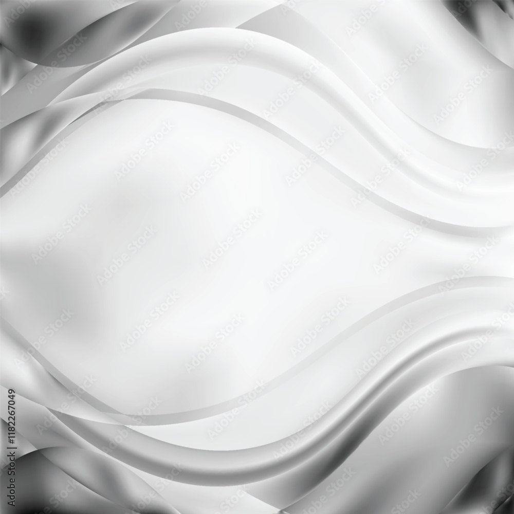 Obraz premium Light Gray Curve Background Vector