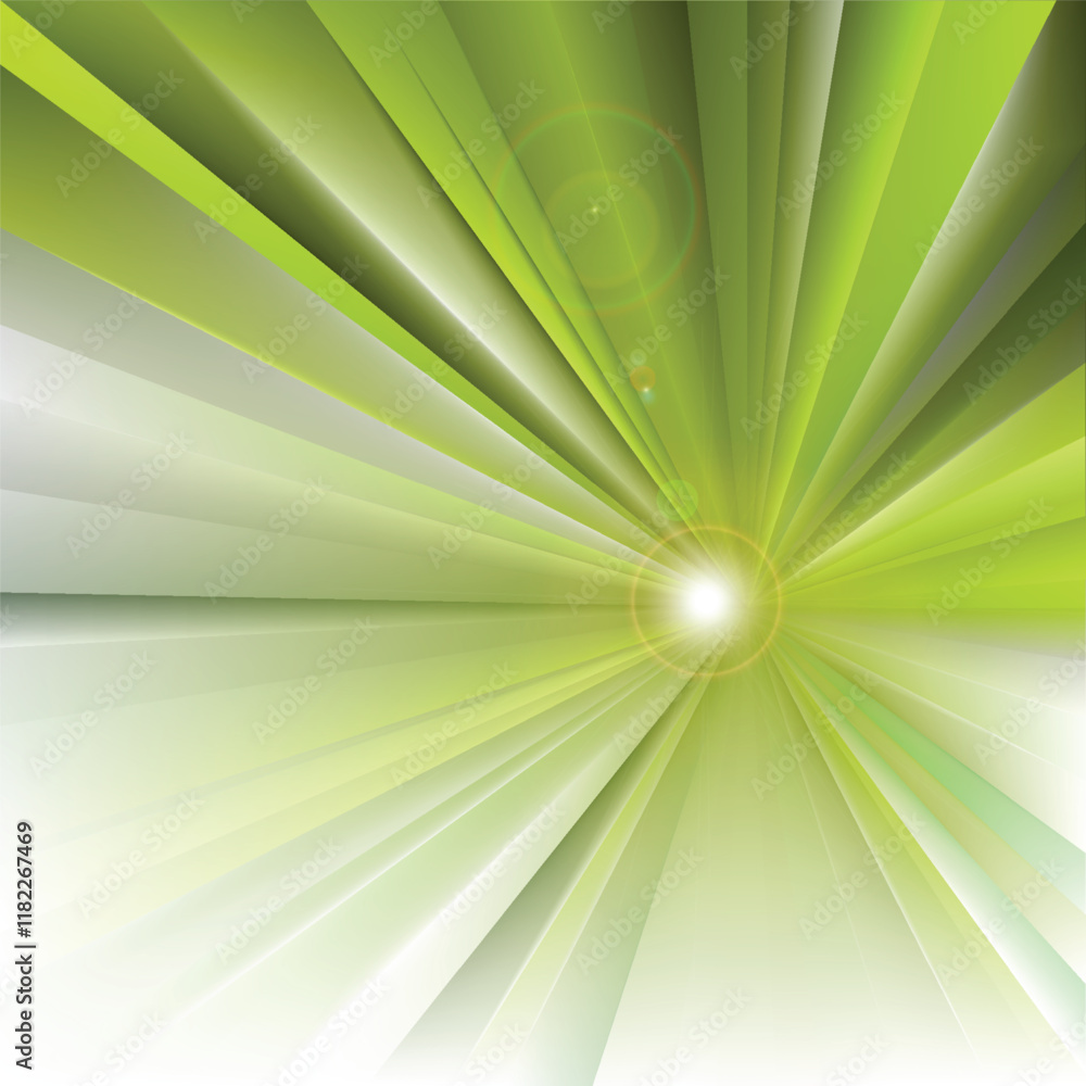 Abstract White Green Rays Background Illustrator Abstract White Green Rays Background Illustrator