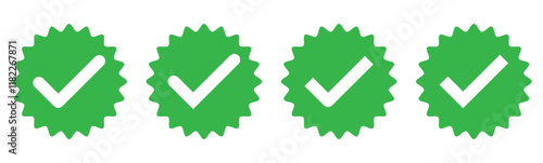 Check mark icon set. Checkmarks and confirm. Check marks for agreement, vote, confirmation, choise. Vector illustration. check box icon with correct, accept checkmark icons green tick box, check list 