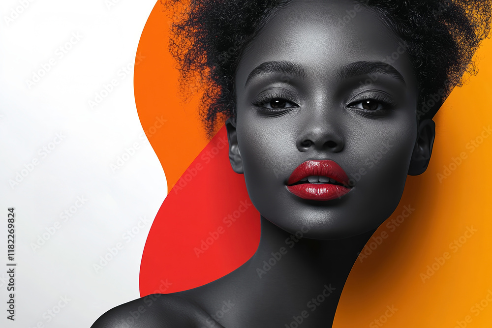 custom made wallpaper toronto digitalBold graphic layout with striking makeup and vibrant colors for promotional designs