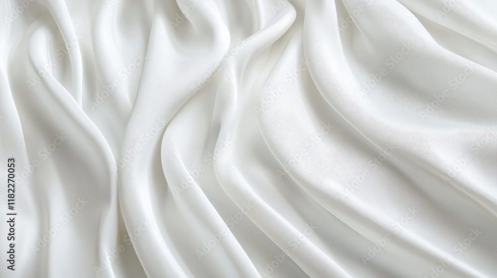 Fototapeta premium Elegant white pleated texture soft lighting professional background seamless finish studio setting