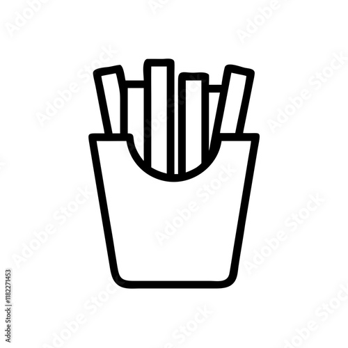 french fries icon design
