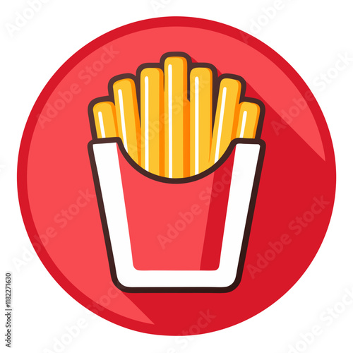 french fries icon design