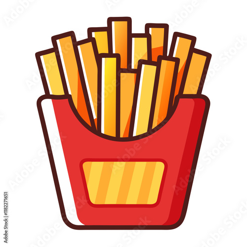 french fries icon design