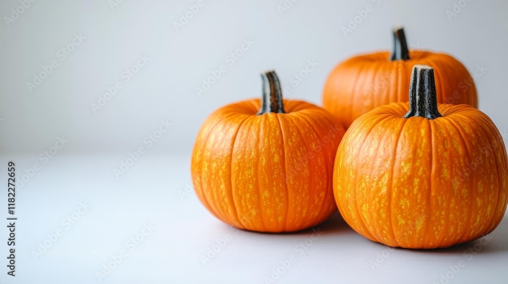Halloween Pumpkins Isolated on White Background. Generative AI Halloween Pumpkins Isolated on White Background. Generative AI