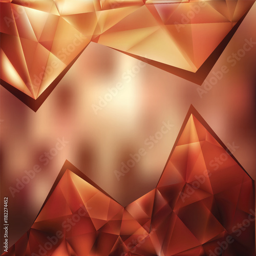 Dark Brown Triangle Background Vector