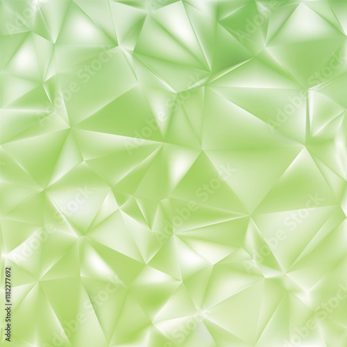 Light Green Polygon Background Vector