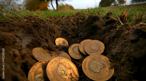 Buried treasure coins unearthed, park