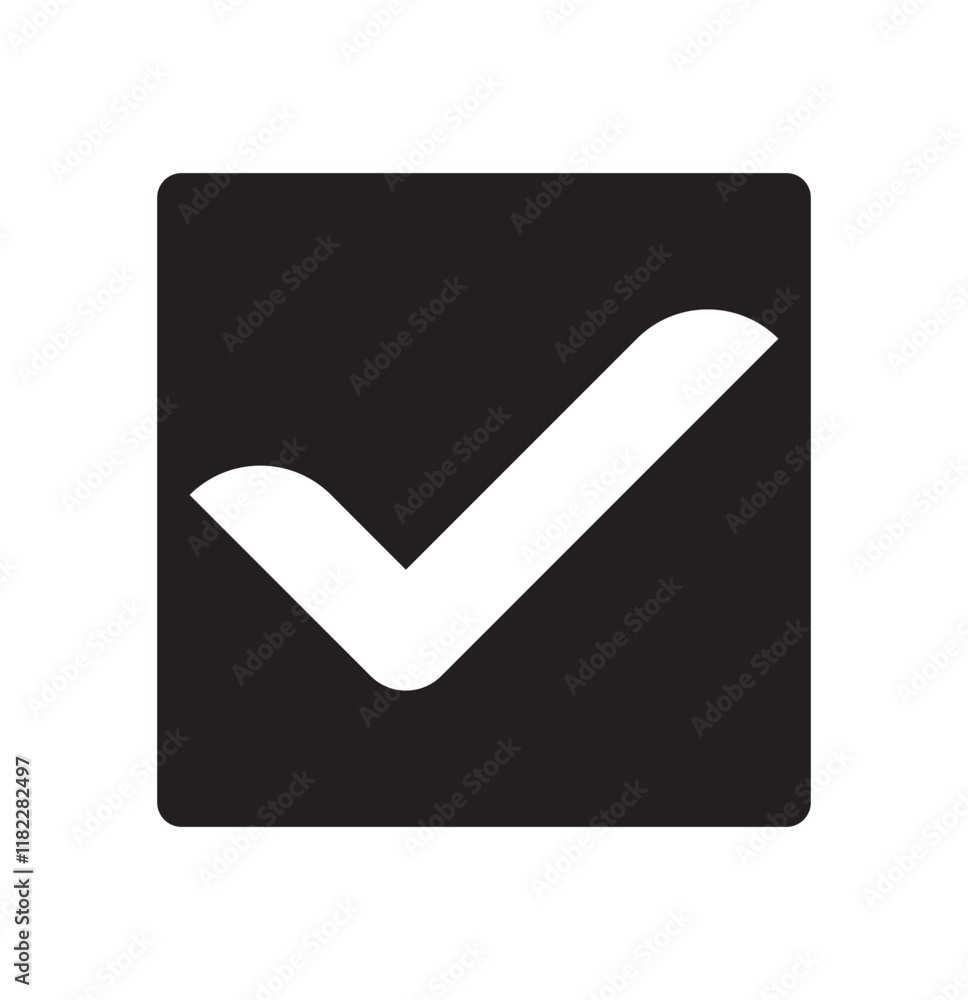 Check mark icon symbols vector. Checkbox Icon. Black Tick Mark Check Box Accept Checklist Approved Voting Poll Confirm Sign Symbol Checkbox Icon. Check mark icon symbols vector. Checkbox Icon. Black Tick Mark Check Box Accept Checklist Approved Voting Poll Confirm Sign Symbol Checkbox Icon.