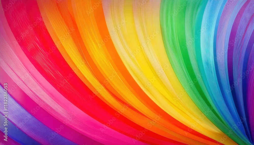 Obraz premium vibrant rainbow color wave texture for artistic backgrounds, abstract designs, branding visuals, or creative print media
