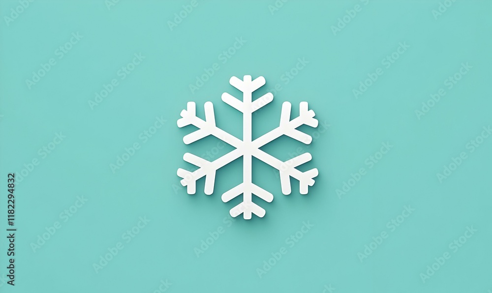 Minimalist Snowflake Icon, a delicate representation of winter beauty, showcasing clean lines and subtle elegance in a serene design. Minimalist Snowflake Icon, a delicate representation of winter beauty, showcasing clean lines and subtle elegance in a serene design.