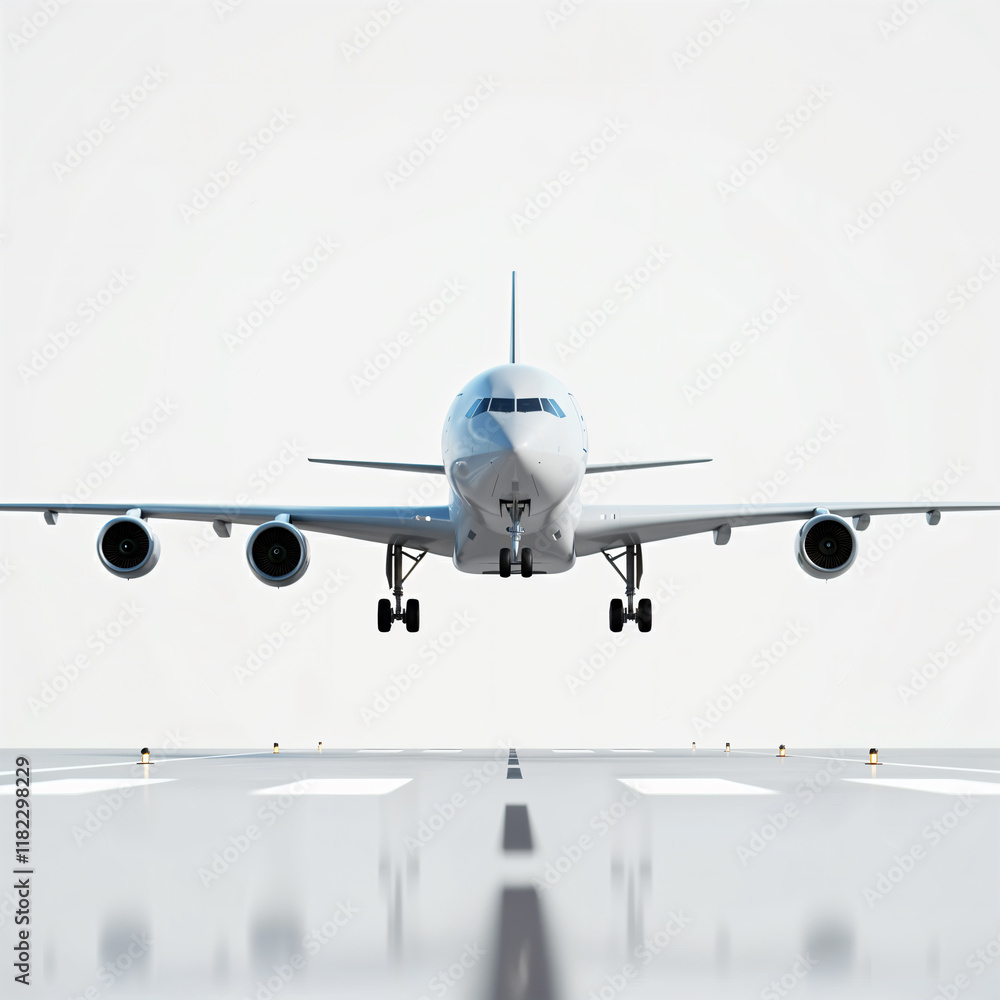 Realistic 3D Airplane Render Realistic 3D Airplane Render