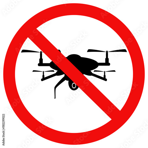 No drone zone sign icon. vector design vector illustration