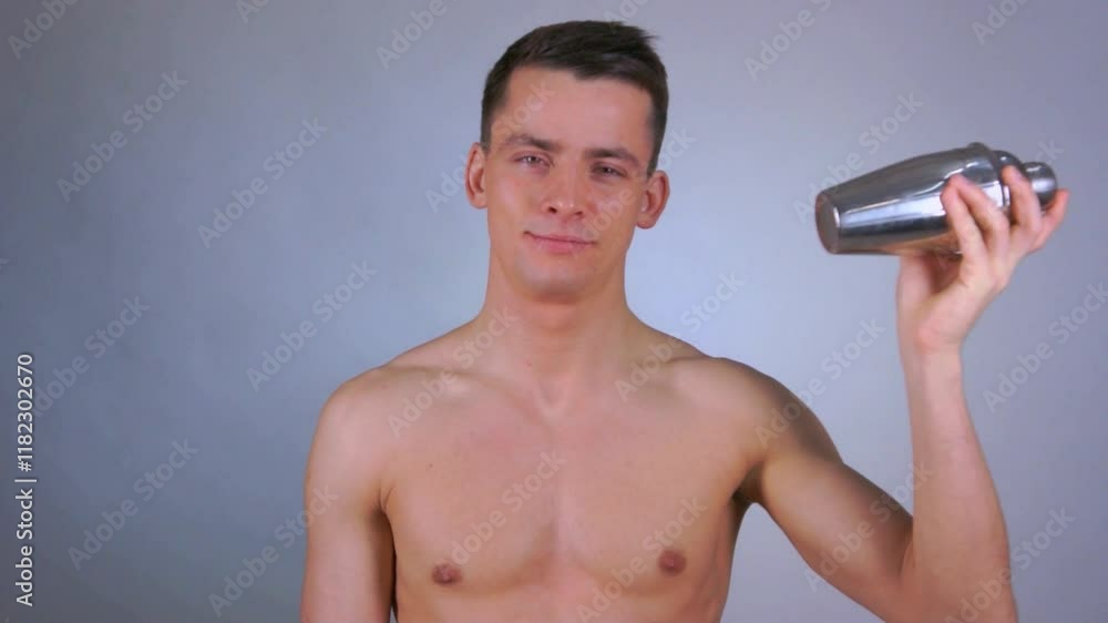 A young attractive man dreams of a vacation. A young attractive man dreams of a vacation.