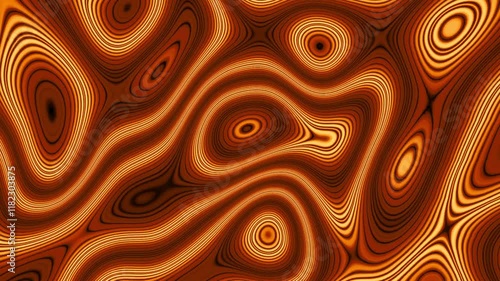 Dynamic Lava Colored Swirl Background With Random Circular Patterns and Radiant Motion