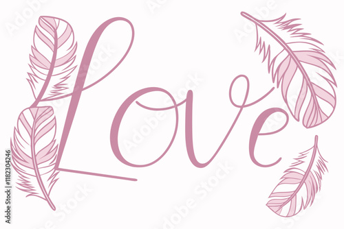 love typography vector design