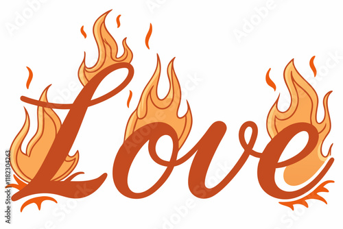 love typography vector design