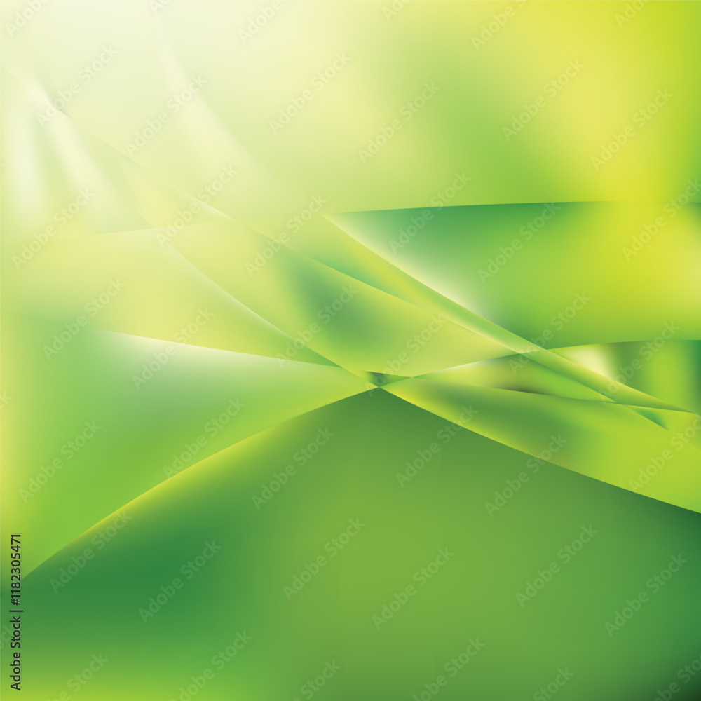 Abstract Green Wave Background Vector Abstract Green Wave Background Vector
