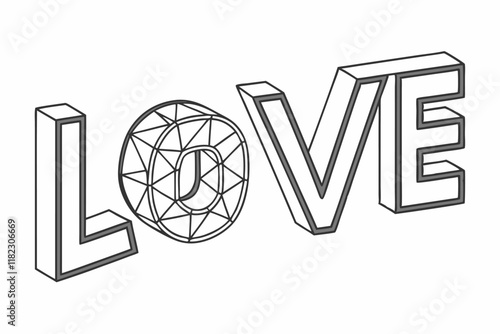 love typography vector design