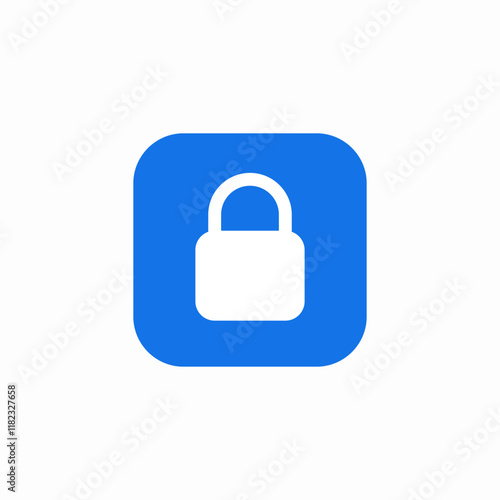 lock protection icon sign vector