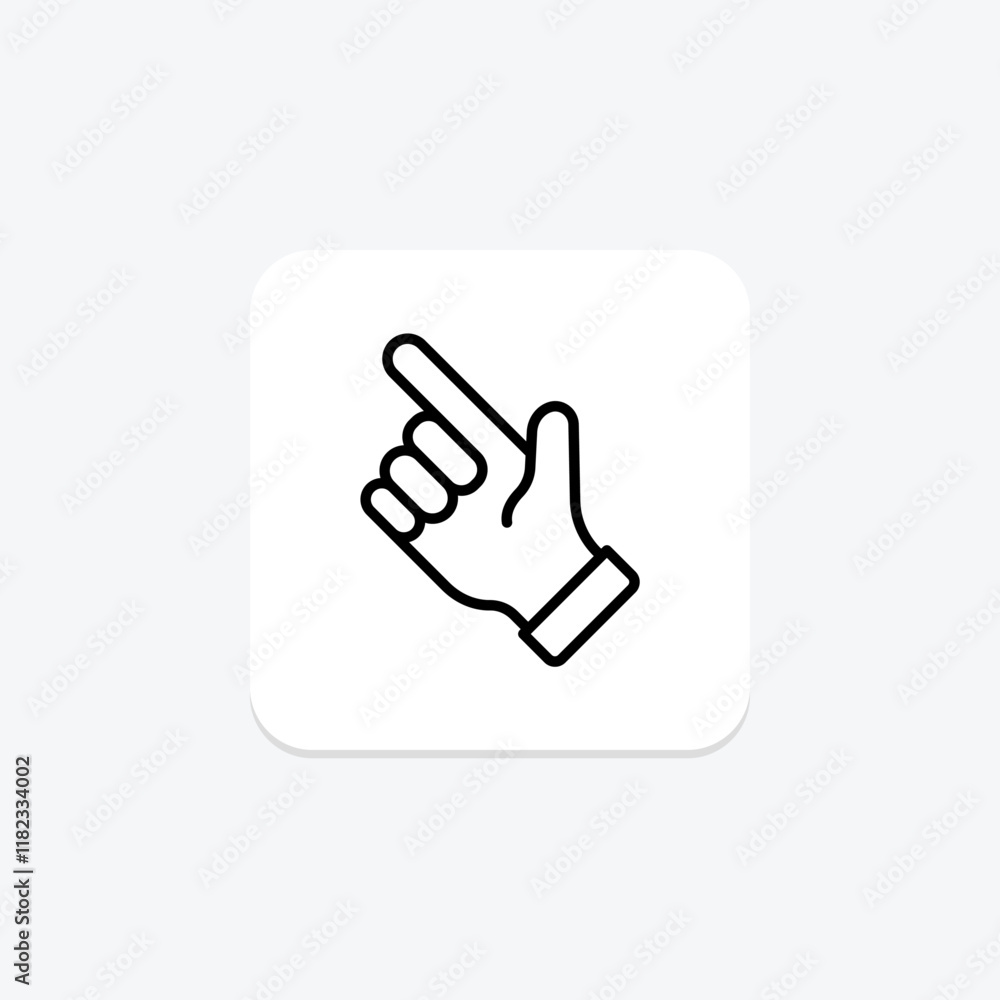 Check Hand line icon , vector, pixel perfect, illustrator file Check Hand line icon , vector, pixel perfect, illustrator file