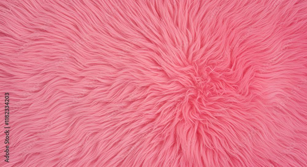Pink fur texture top view. Pink sheepskin background. Fur pattern. Texture of pink shaggy fur. Wool texture. Sheep fur close up Pink fur texture top view. Pink sheepskin background. Fur pattern. Texture of pink shaggy fur. Wool texture. Sheep fur close up