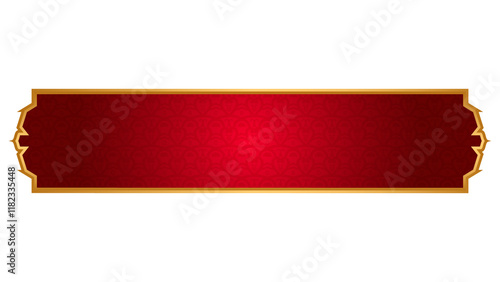 Red islamic golden banner shape text box Free Download Red islamic golden banner shape text box - GFXLoad