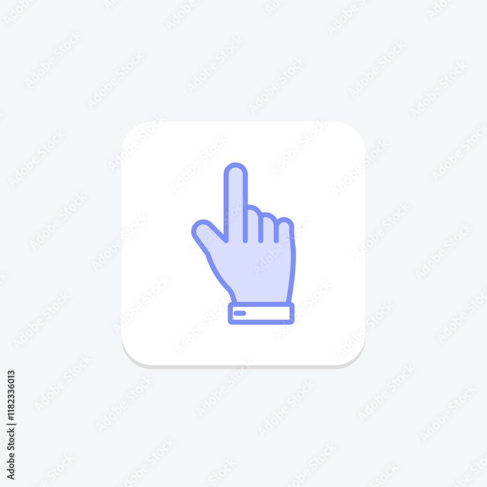 Index Finger duotone line icon , vector, pixel perfect, illustrator file Index Finger duotone line icon , vector, pixel perfect, illustrator file