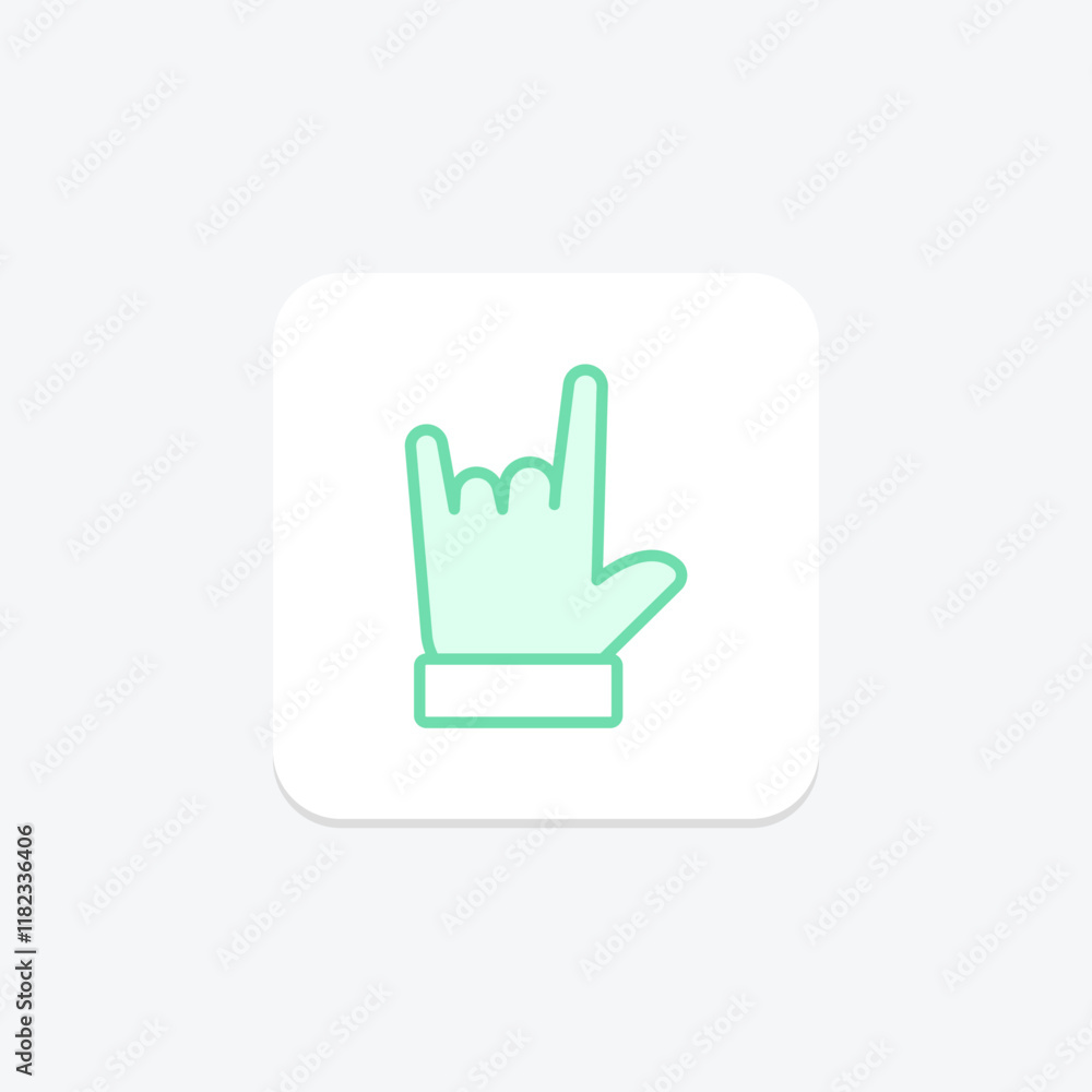 Pose Finger duotone line icon , vector, pixel perfect, illustrator file Pose Finger duotone line icon , vector, pixel perfect, illustrator file