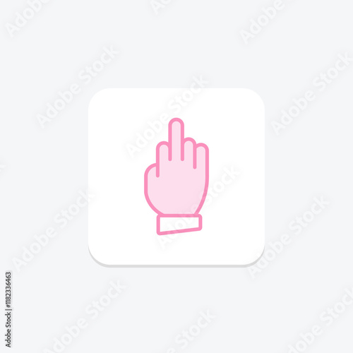Bad Signal Hand duotone line icon , vector, pixel perfect, illustrator file