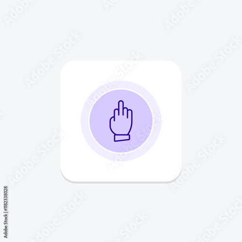 Bad Signal Hand color circle icon , vector, pixel perfect, illustrator file