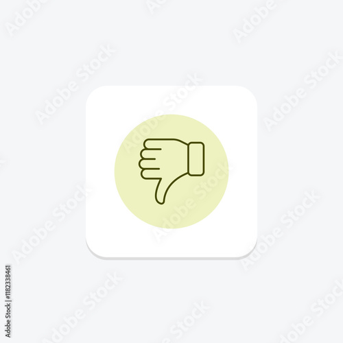 Dislike Hand pentaglow , vector, pixel perfect, illustrator file