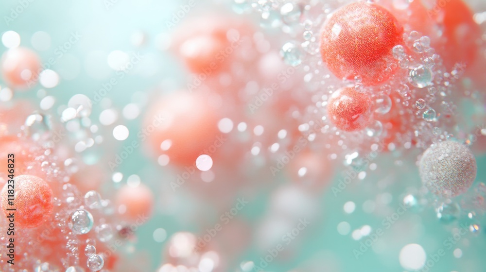 Magical glittering coral and mint bokeh textures fantasy setting high detail elegant atmosphere visual art Magical glittering coral and mint bokeh textures fantasy setting high detail elegant atmosphere visual art