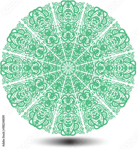 Elegant Simple Mandala line Drawing for print or use as Embroidery design. Floral background design Free Vector, Elegant Simple Mandala line Drawing for print or use as Embroidery design 