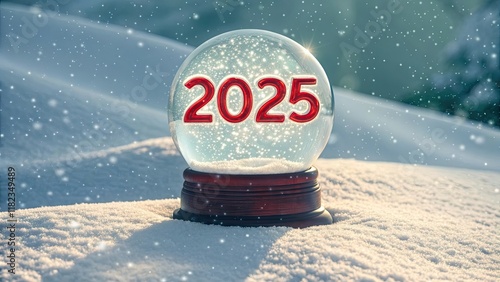 Captivating snow globe with 