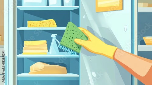 Cleaning the Refrigerator: A Sparkling Clean Kitchen Essential photo