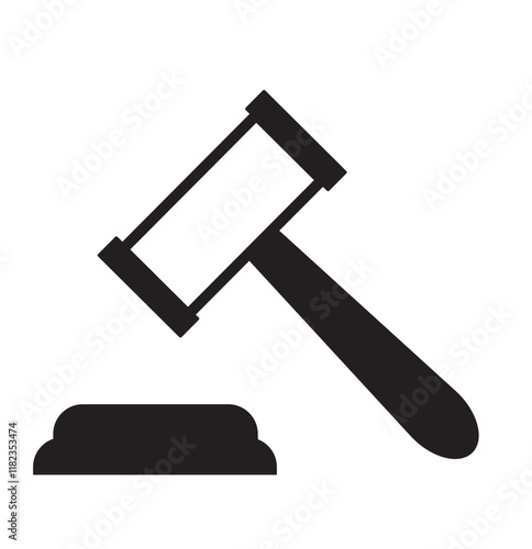 Judge gavel icon. 