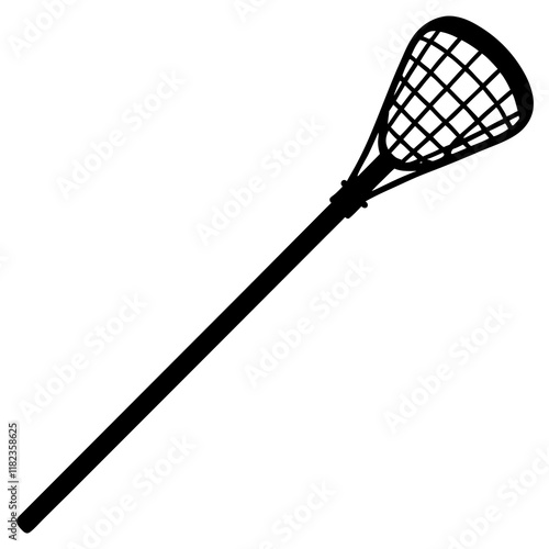  Lacrosse stick silhouette vector illustration