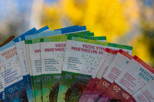 Swiss franc Currency Banknote photo