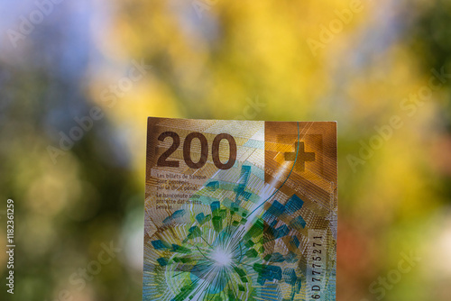 Swiss franc Currency Banknote photo