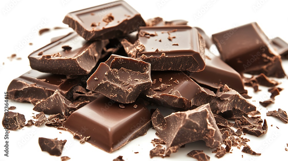 Chocolate splash isolated on a white background Chocolate splash isolated on a white background