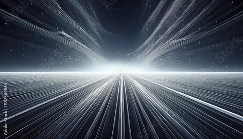 white fractal horizon