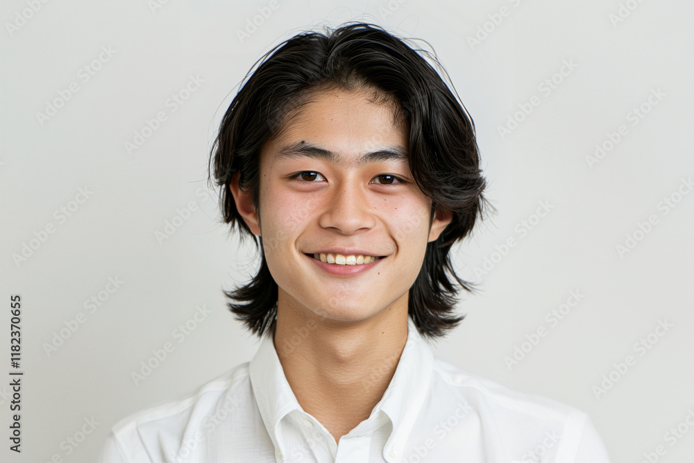 A confident young Asian man stands against a light, minimal background in simple, urban clothing, blending casual style with a professional edge. A confident young Asian man stands against a light, minimal background in simple, urban clothing, blending casual style with a professional edge.