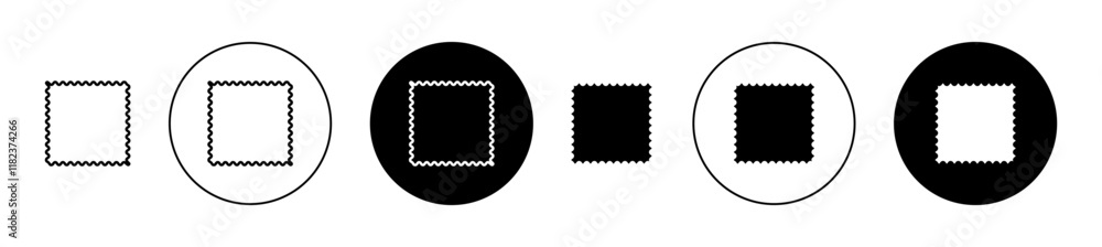 Cleaning cloth icons collection in black and blue colors Cleaning cloth icons collection in black and blue colors
