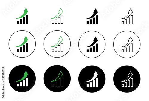 Improvement icons collection in black and blue colors